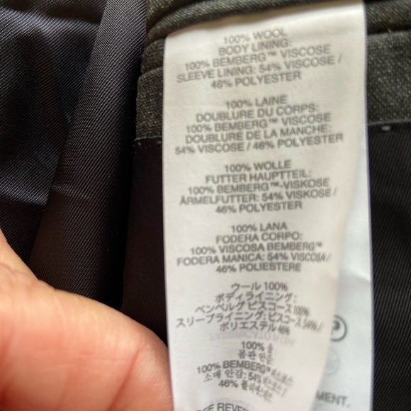 J. Crew Ludlow Loro Piana Men's Grey Blazer Super 120's Italy Four Seasons 38R - Picture 6 of 15